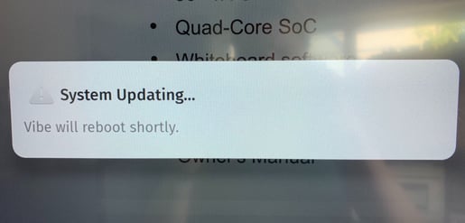 System Update Popup